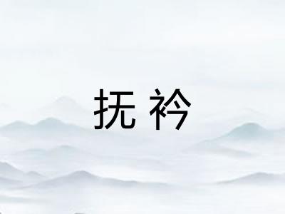 抚衿