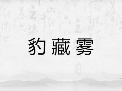 豹藏雾