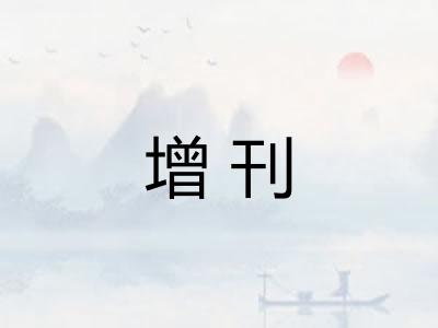 增刊