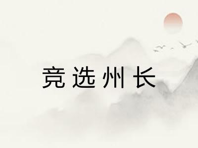 竞选州长 竞选州长