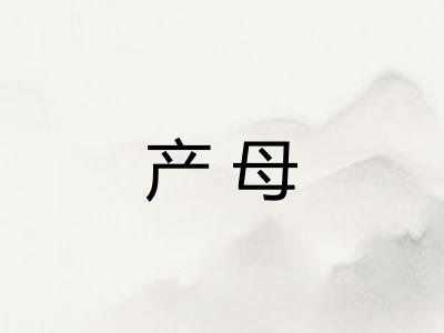 产母 产母