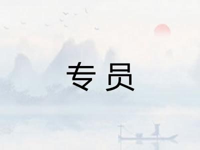 专员 专员