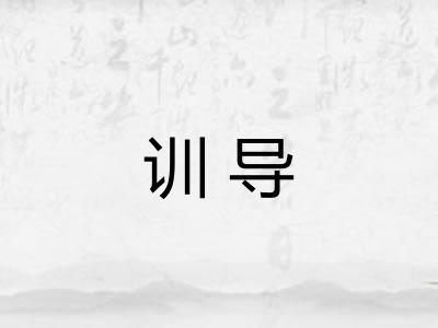 训导 训导