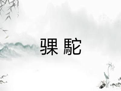 骒駝
