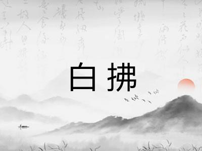 白拂 白拂