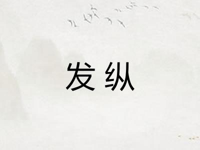 发纵 发纵
