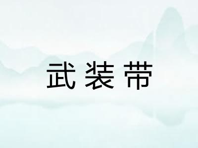 武装带