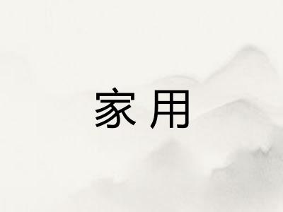 家用