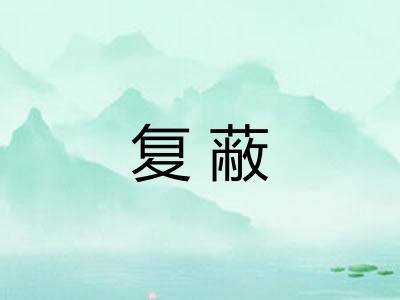 复蔽