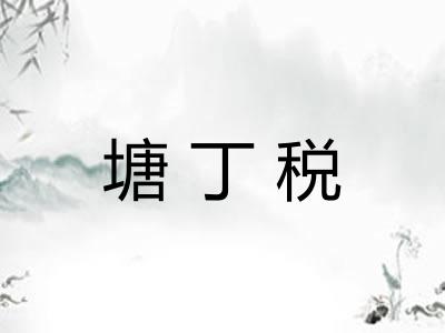 塘丁税