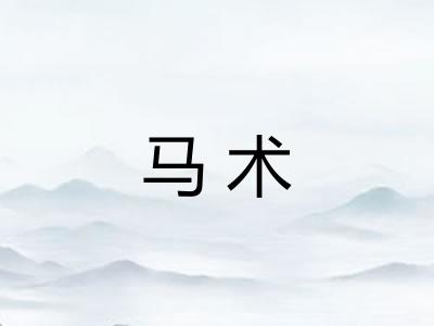 马术 马术