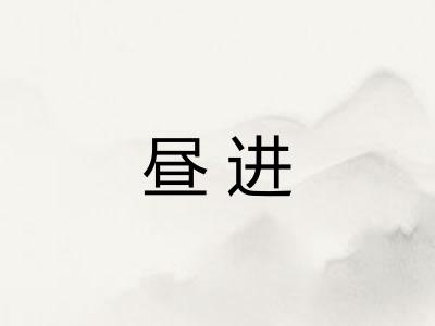 昼进