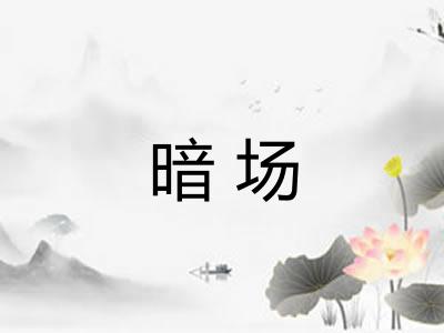 暗场