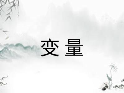变量