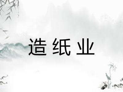 造纸业