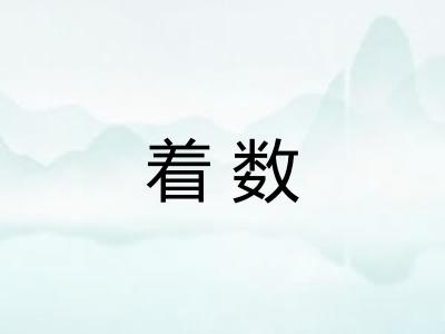 着数