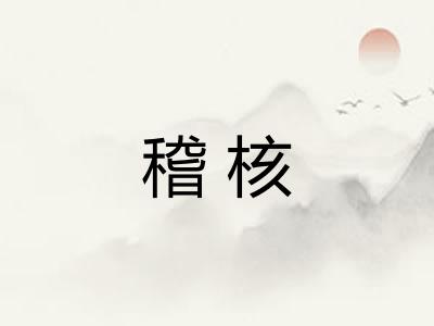 稽核 稽核