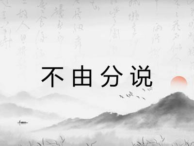 不由分说