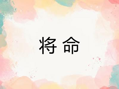 将命