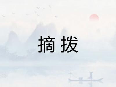 摘拨