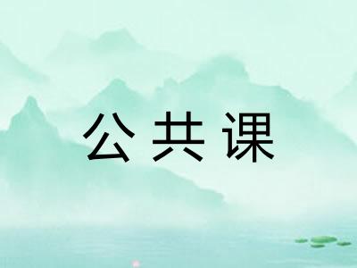 公共课 公共课