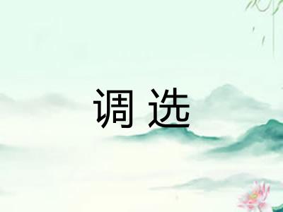 调选
