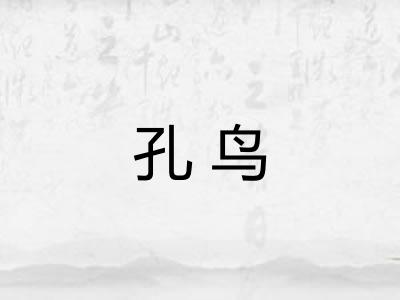 孔鸟