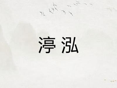 渟泓