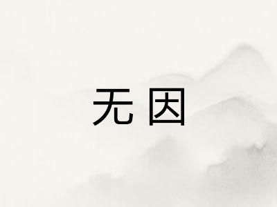 无因