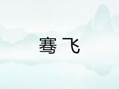骞飞