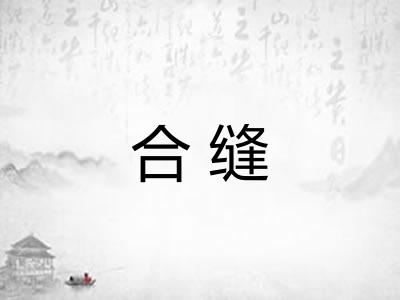 合缝 合缝