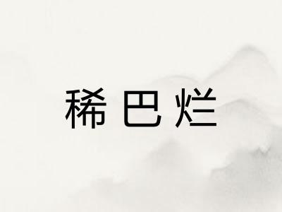 稀巴烂