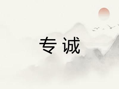 专诚 专诚