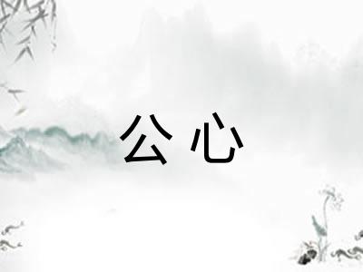 公心 公心