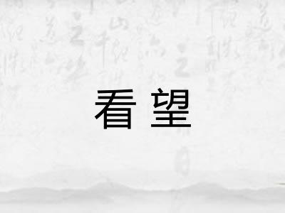 看望