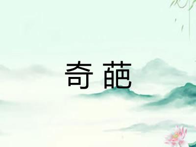 奇葩 奇葩