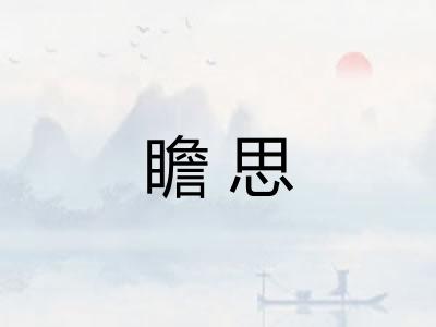 瞻思