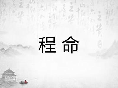 程命