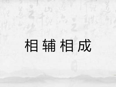 相辅相成
