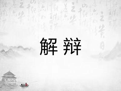 解辩
