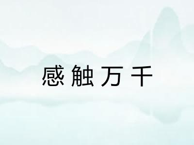 感触万千 感触万千