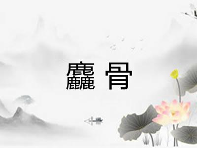 麤骨 麤骨