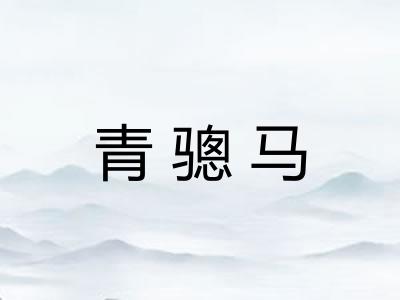 青骢马