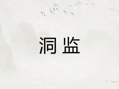洞监 洞监