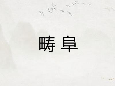畴阜