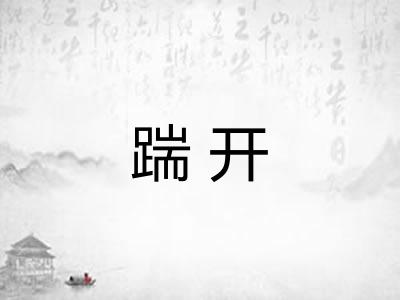 踹开