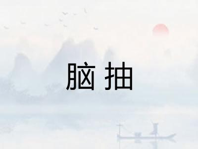 脑抽 脑抽