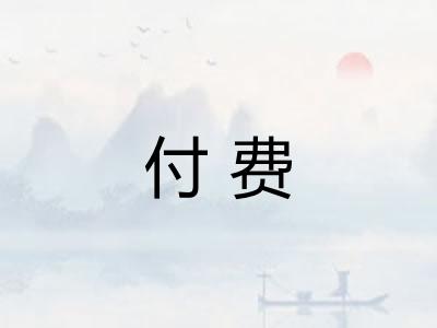 付费