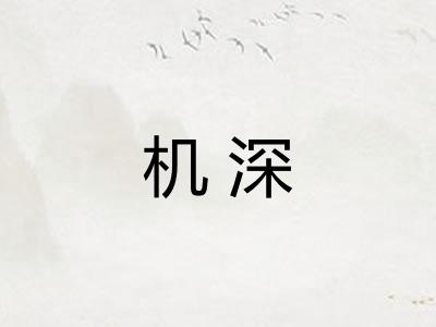 机深