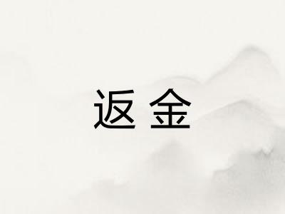 返金